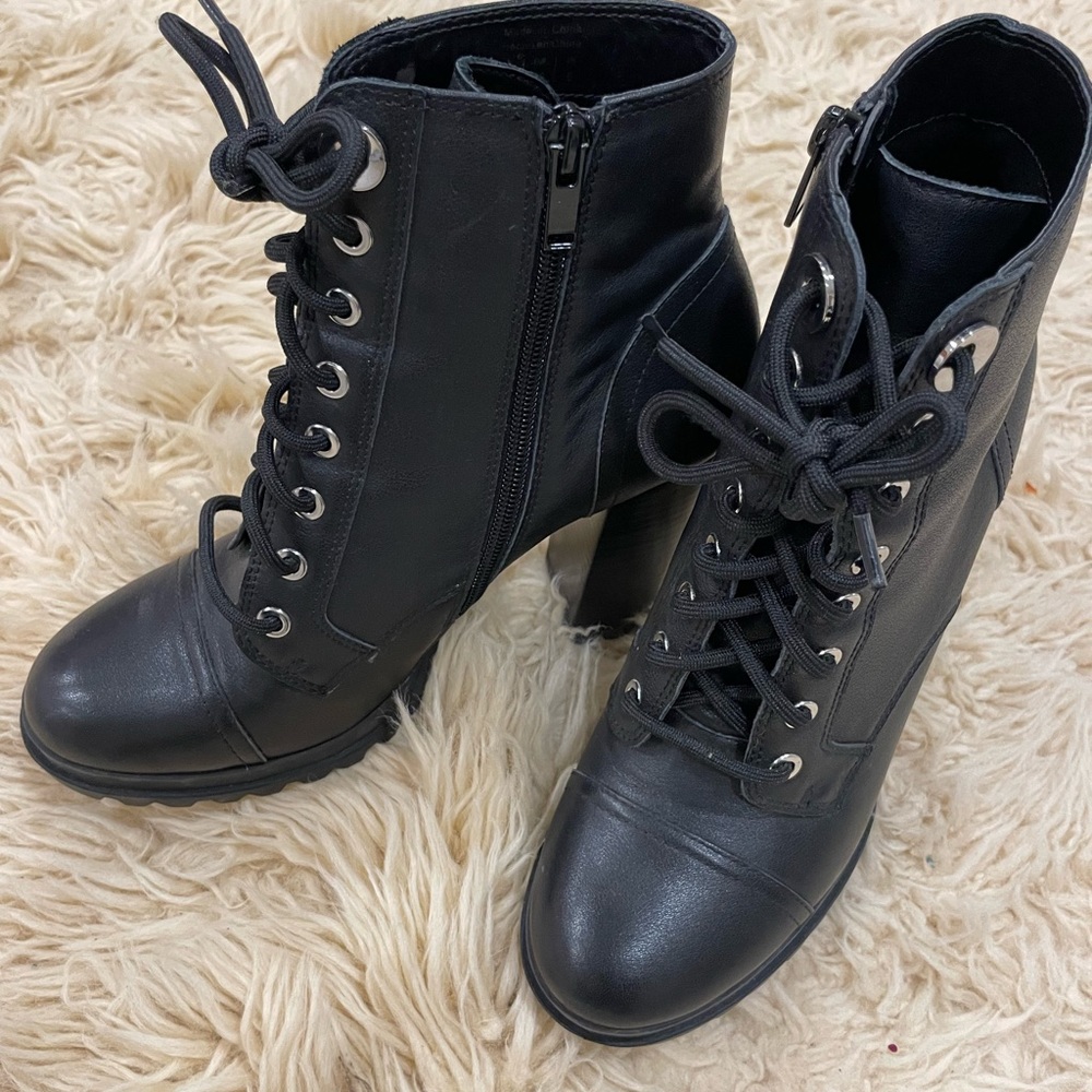 Aldo High Heel Combat Boots